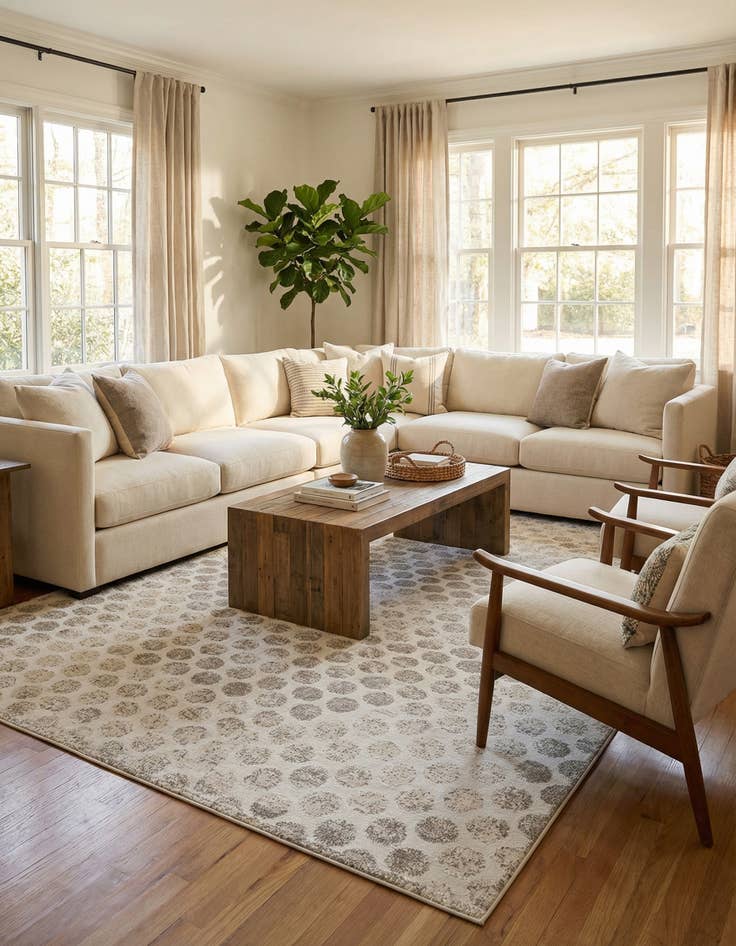 Detail image of 10' x 14'  Washable Sabrina Soto Indoor / Outdoor Rug