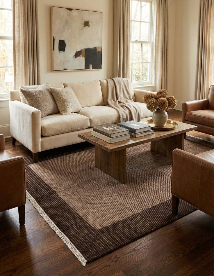 Detail image of 5' 8 x 7' 11  Hand Knotted Darya Wool Rug