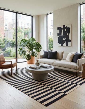 5' 9 x 7' 9 Hand Woven Kilim Modern Wool Rug