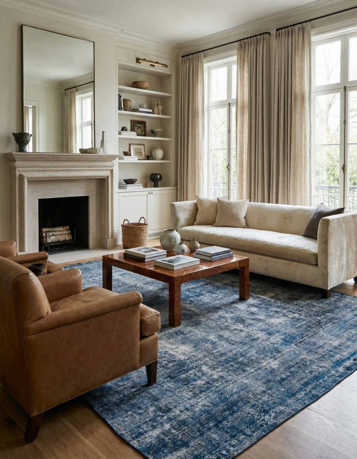 Detail image of 9' 3 x 12' 5  Hand Knotted Ultra Vintage Persian Wool Rug