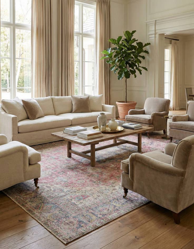 Detail image of 9' 5 x 12' 7  Hand Knotted Ultra Vintage Persian Wool Rug