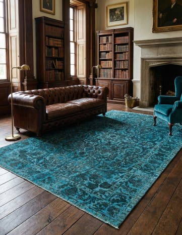 6' 8 x 9' 11 Vintage Royal Wool Rug