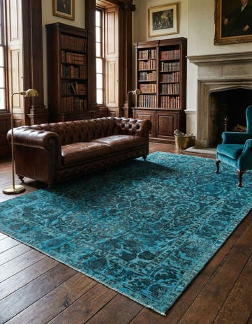6' 8 x 9' 11 Vintage Royal Wool Rug