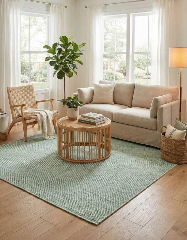 Detail image of  5' 1 x 5' 1  Washable Jill Zarin Palm Springs Indoor / Outdoor Square Rug