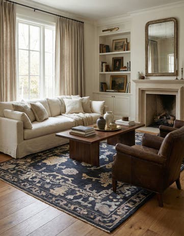 10' 2 x 13' 10 Hand Knotted Oushak Wool Rug
