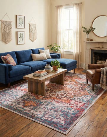 9' 2 x 12' Washable Francesca Rug