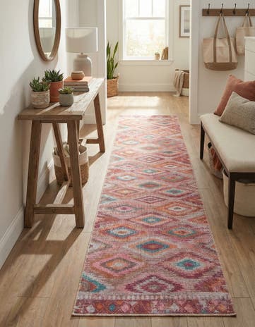 Terracotta Washable Sisu Runner Rug