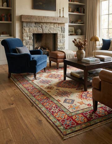 4' x 6' Hand Knotted Kazak Rug
