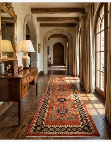 2' 9 x 9' 9 Luribaft Wool Runner Rug