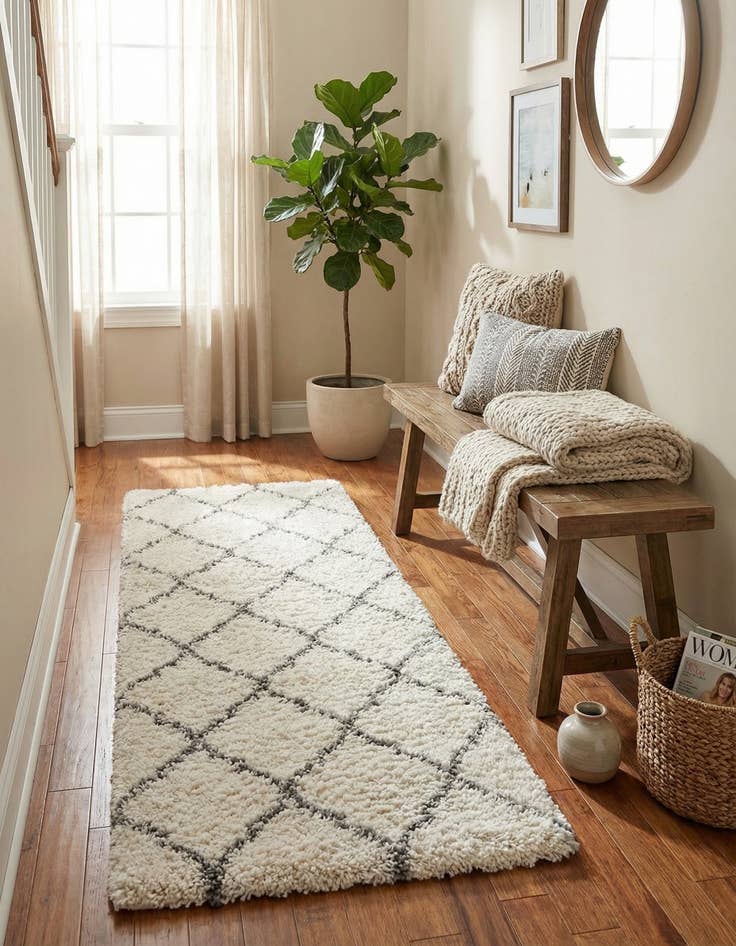 Detail image of 2' x 4' Marrakesh Shag Runner Rug