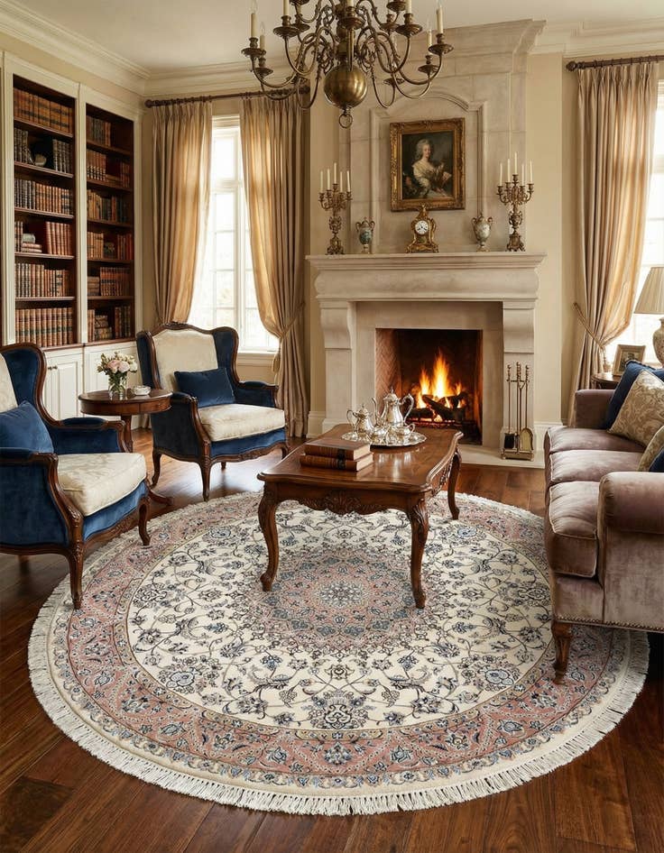 Detail image of 8' 2 x 8' 3 Nain Round Rug