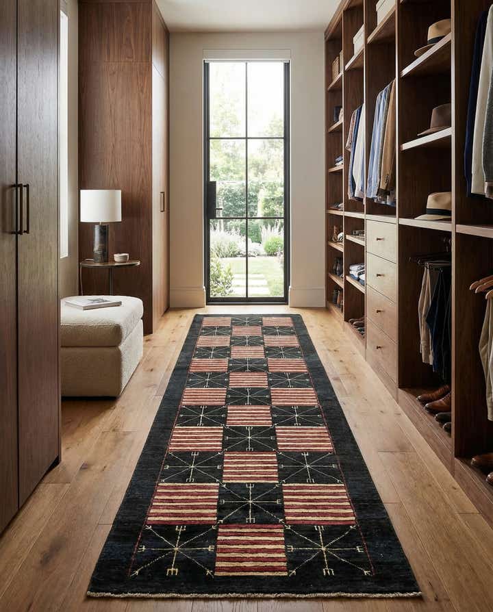2' 6 x 9' 6 Hand Knotted Modern Ziegler Runner Rug