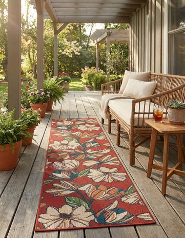 2' 7 x 10' Easy-Clean Baja Indoor / Outdoor Runner Rug
