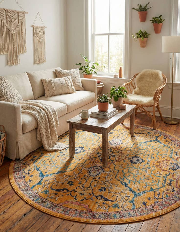 Detail image of 7' 10 x 7' 10 Lola Round Rug