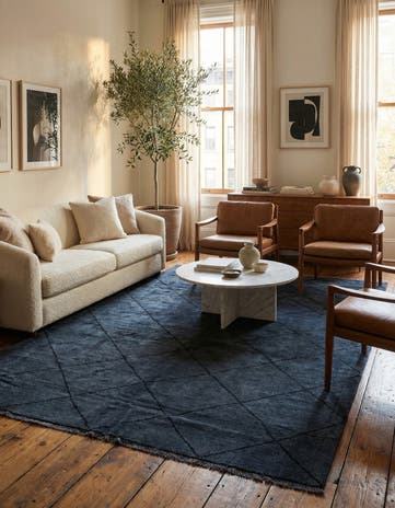 5' x 8' 1 Hand Knotted Moroccan Wool Rug