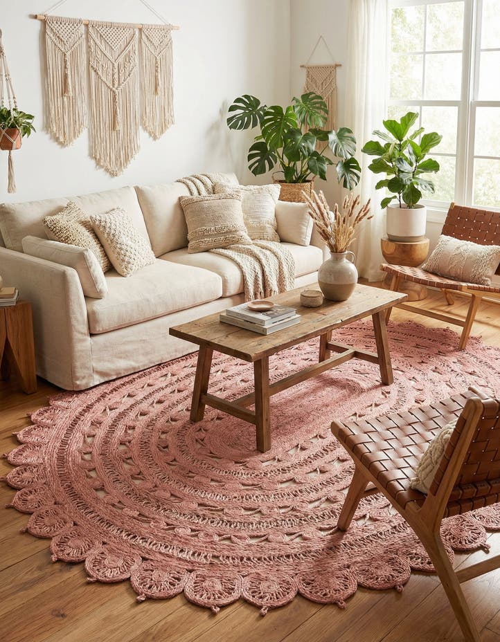 7' 10 x 10' Handmade Braided Jute Oval Rug
