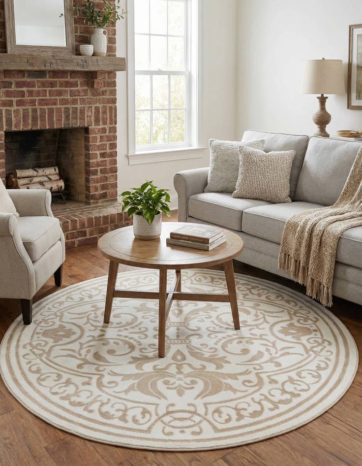 Detail image of 6' x 6' Hermitage Round Rug