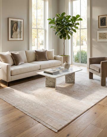 6' 7 x 9' 9 Hand Knotted Darya Wool Rug
