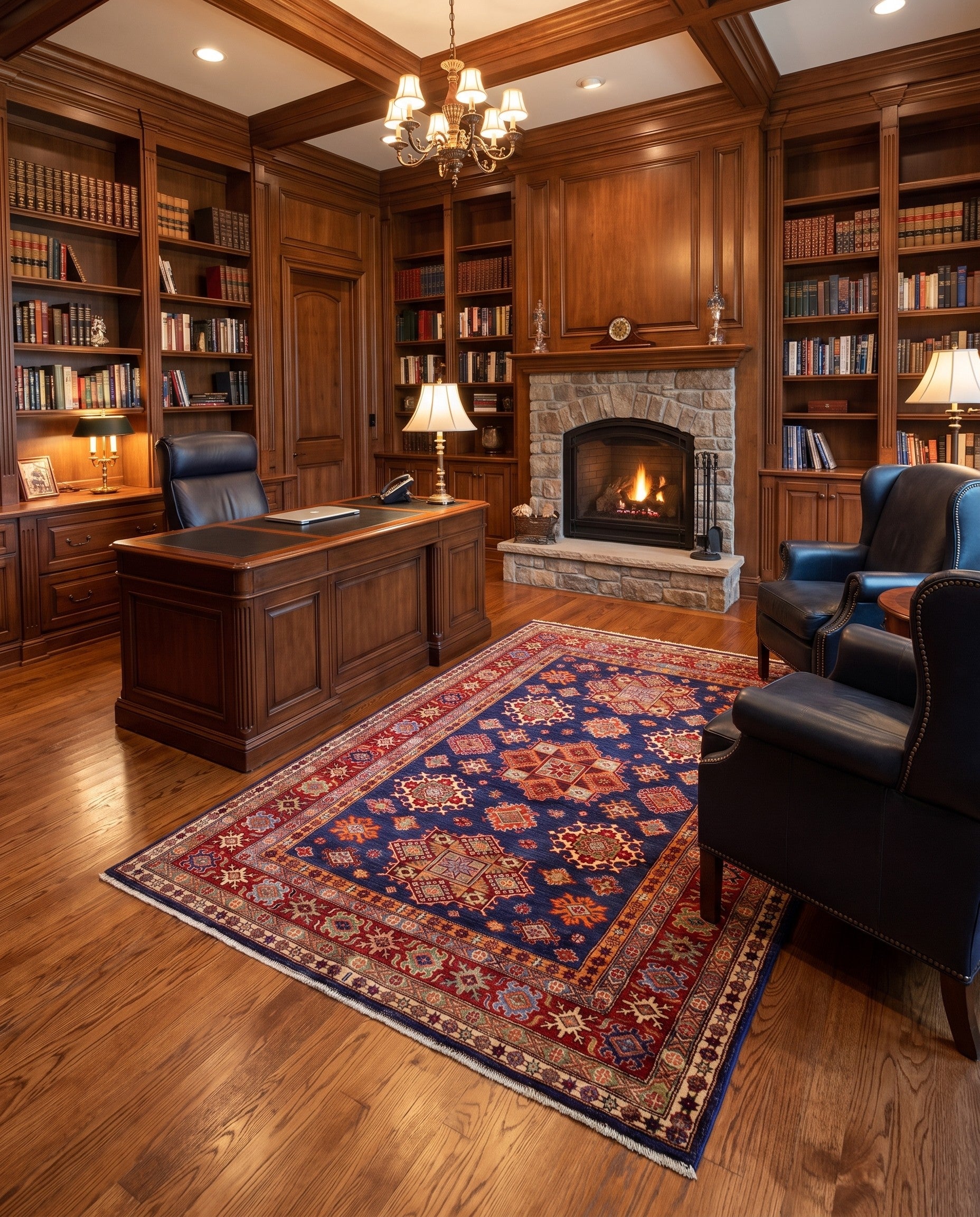 5' 1 x 6' 8 Hand Knotted Kazak Rug