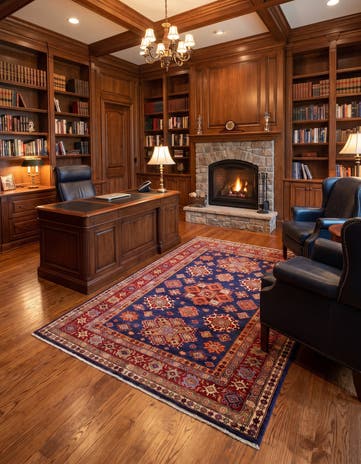 5' 1 x 6' 8 Hand Knotted Kazak Rug