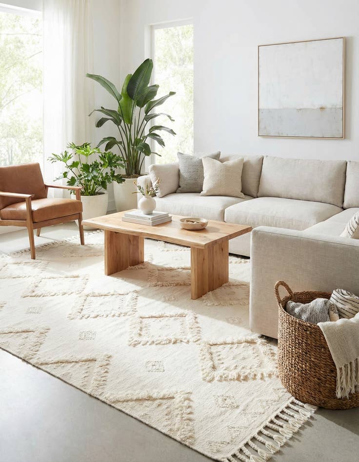 Detail image of 10' x 13' 1  Hand Woven Arizona Wool Rug