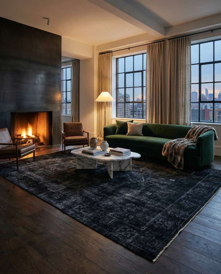 9' 3 x 12' 7 Hand Knotted Ultra Vintage Persian Wool Rug