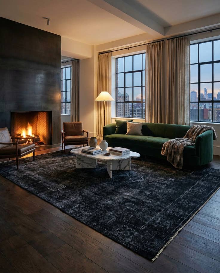 Detail image of 9' 3 x 12' 7 Hand Knotted Ultra Vintage Persian Wool Rug