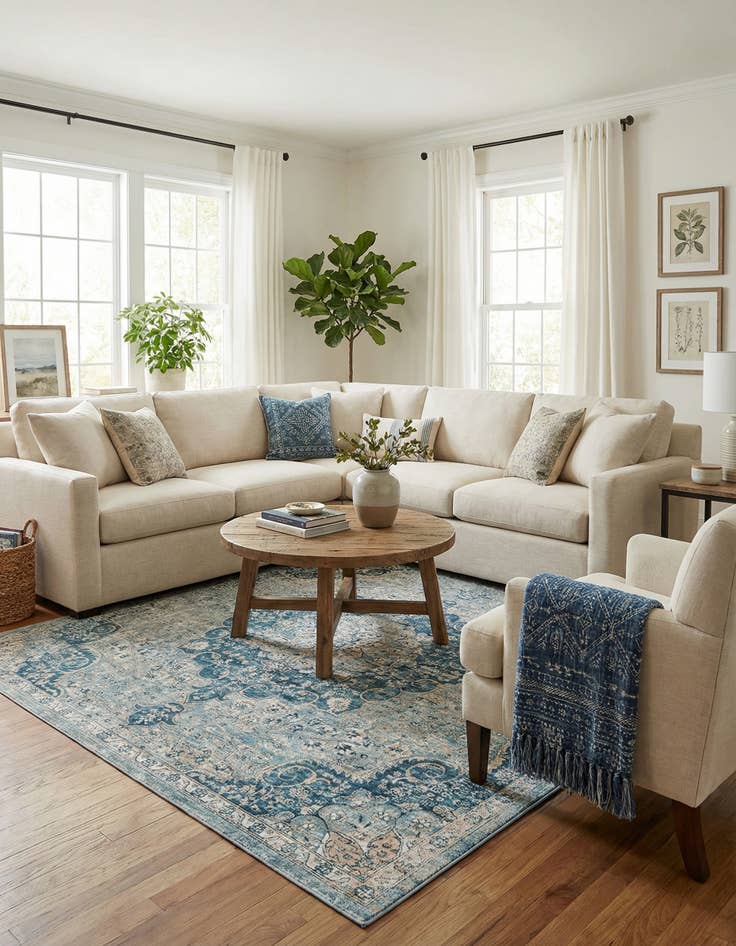 Detail image of 8' x 8' Newport Square Rug