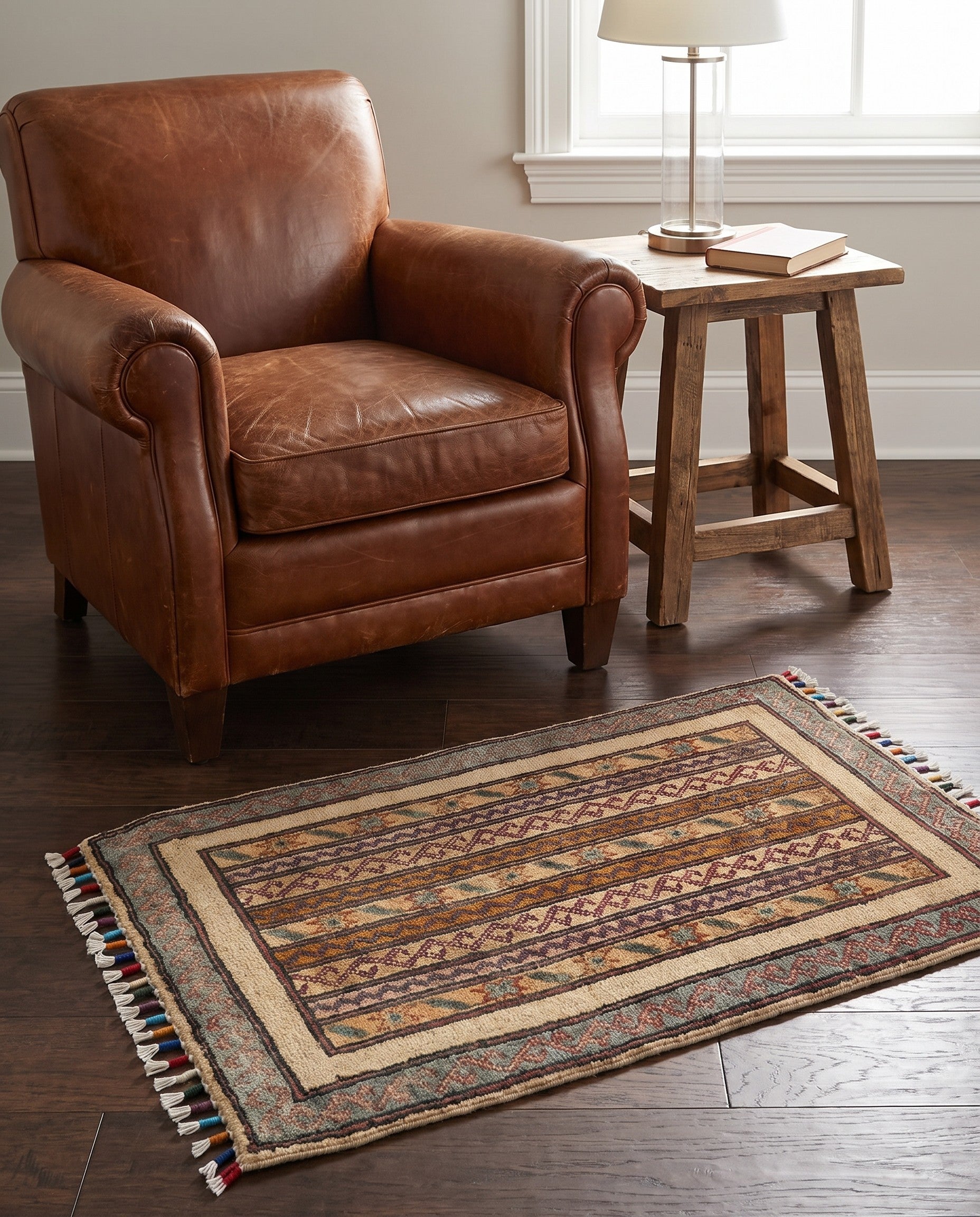 1' 10 x 2' 11 Hand Knotted Kazak Rug