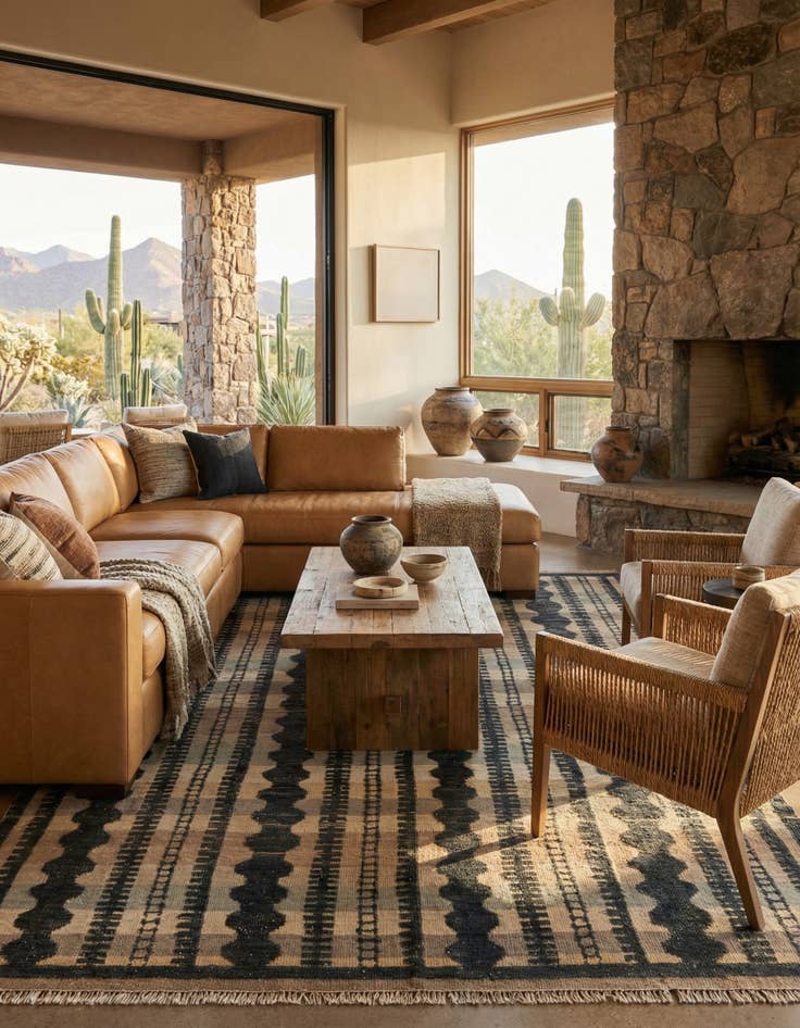 Detail image of 7' 10 x 10' 5  Hand Knotted Darya Wool Rug