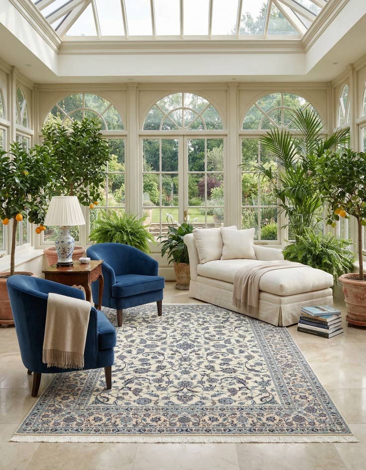 Detail image of 6' 8 x 10' 2 Nain Rug