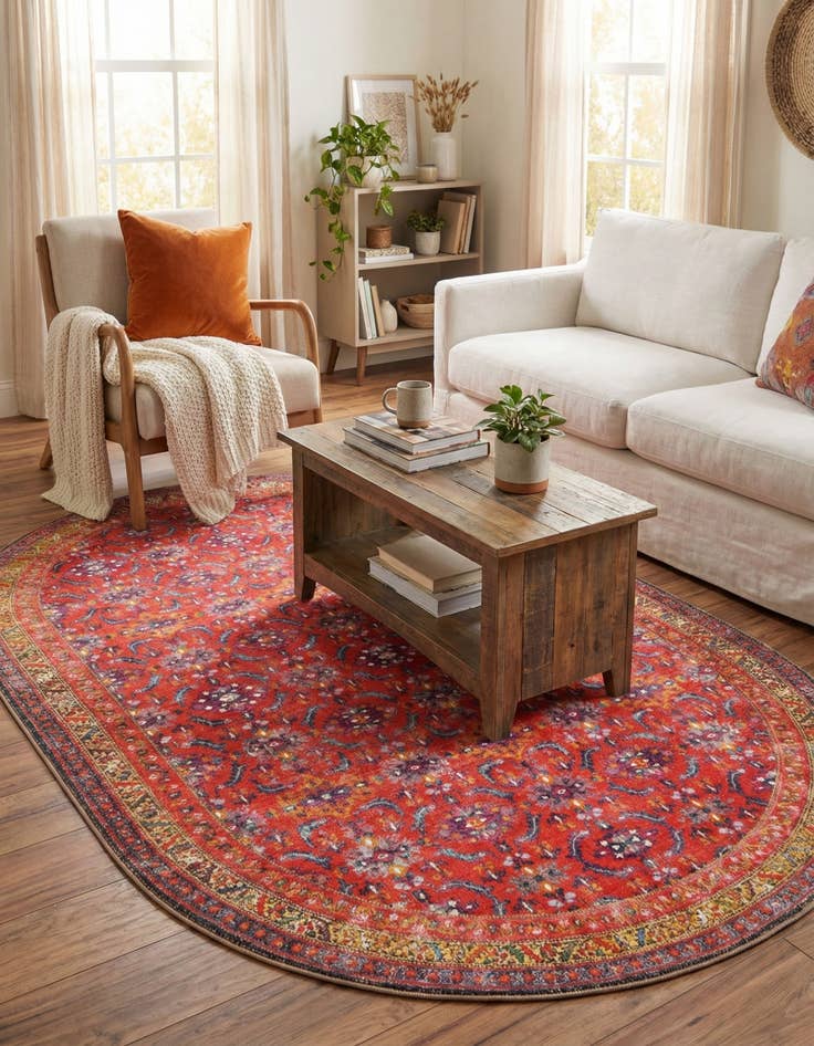 Detail image of 5' x 8' Timeless Oval Rug