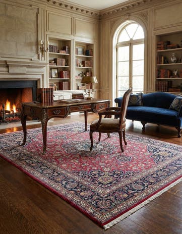 9' 8 x 12' 6 Meshed with Silk Rug