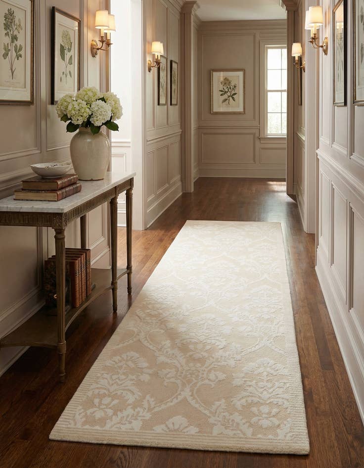 Detail image of  2' 11 x 10'  Hand Knotted Darya Wool Runner Rug