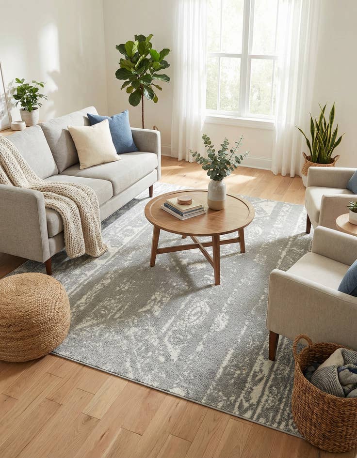 Detail image of  7' x 7' Lennon Square Rug