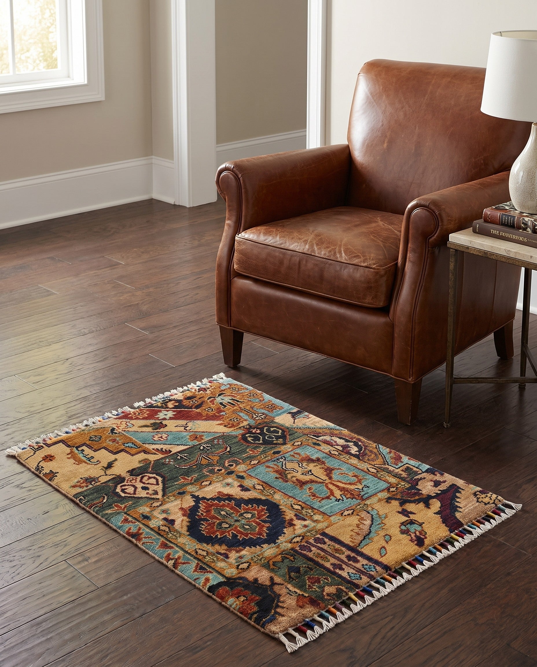 2' x 2' 11 Hand Knotted Ariana Ziegler Rug
