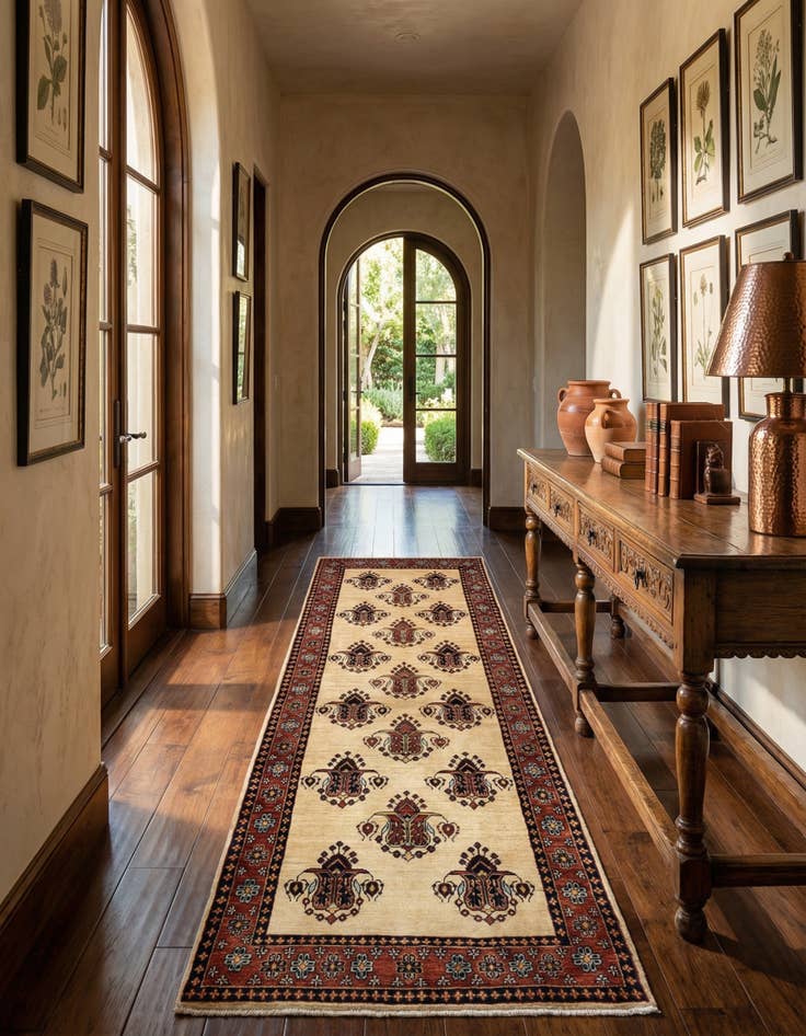 Detail image of  3' 1 x 9' 8 Luribaft Wool Runner Rug