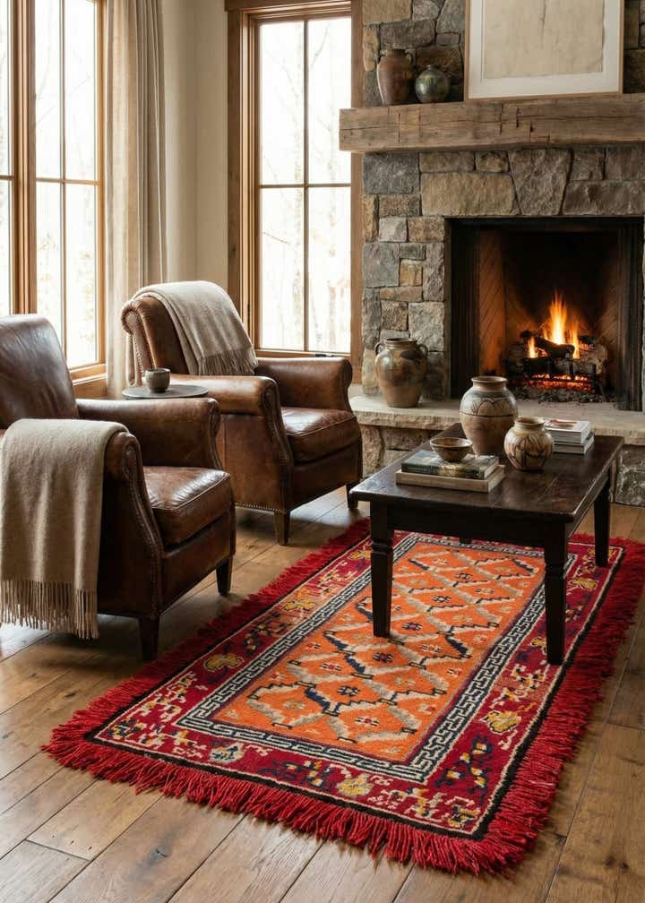 2' 2 x 4' 4 Hand Knotted Tibet Rug