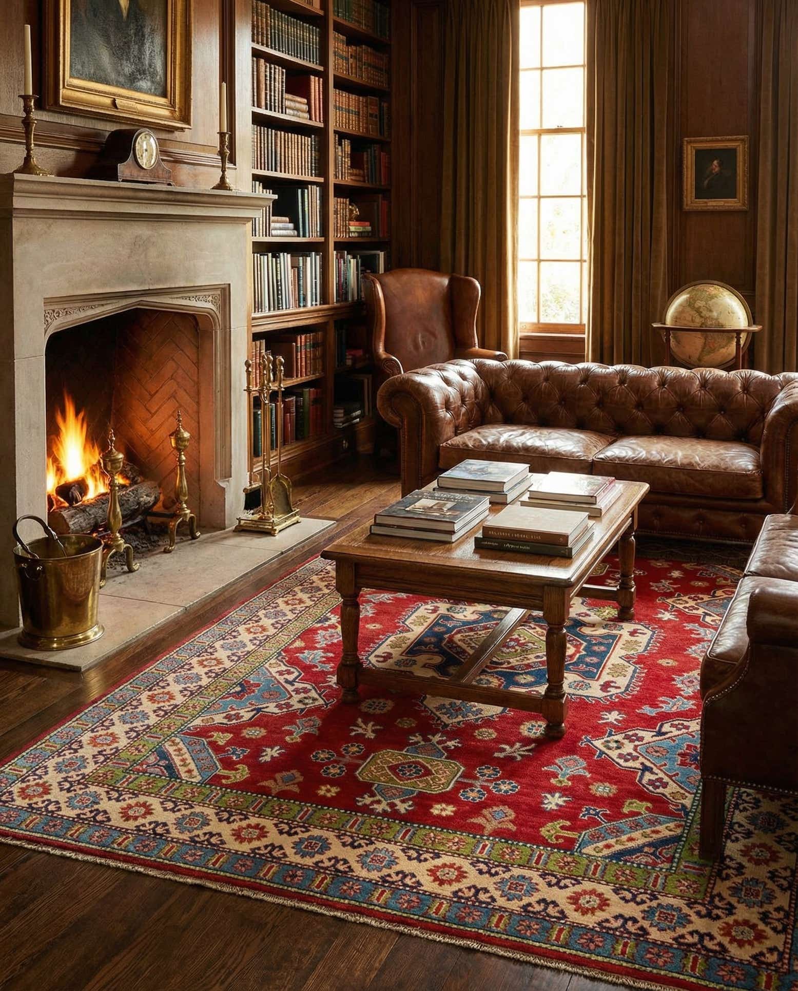 6' x 9' Hand Knotted Kazak Rug