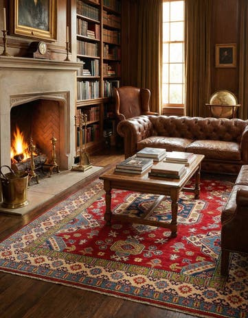 6' x 9' Hand Knotted Kazak Rug