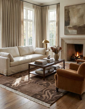4' 11 x 6' 7 Hand Knotted Darya Wool Rug
