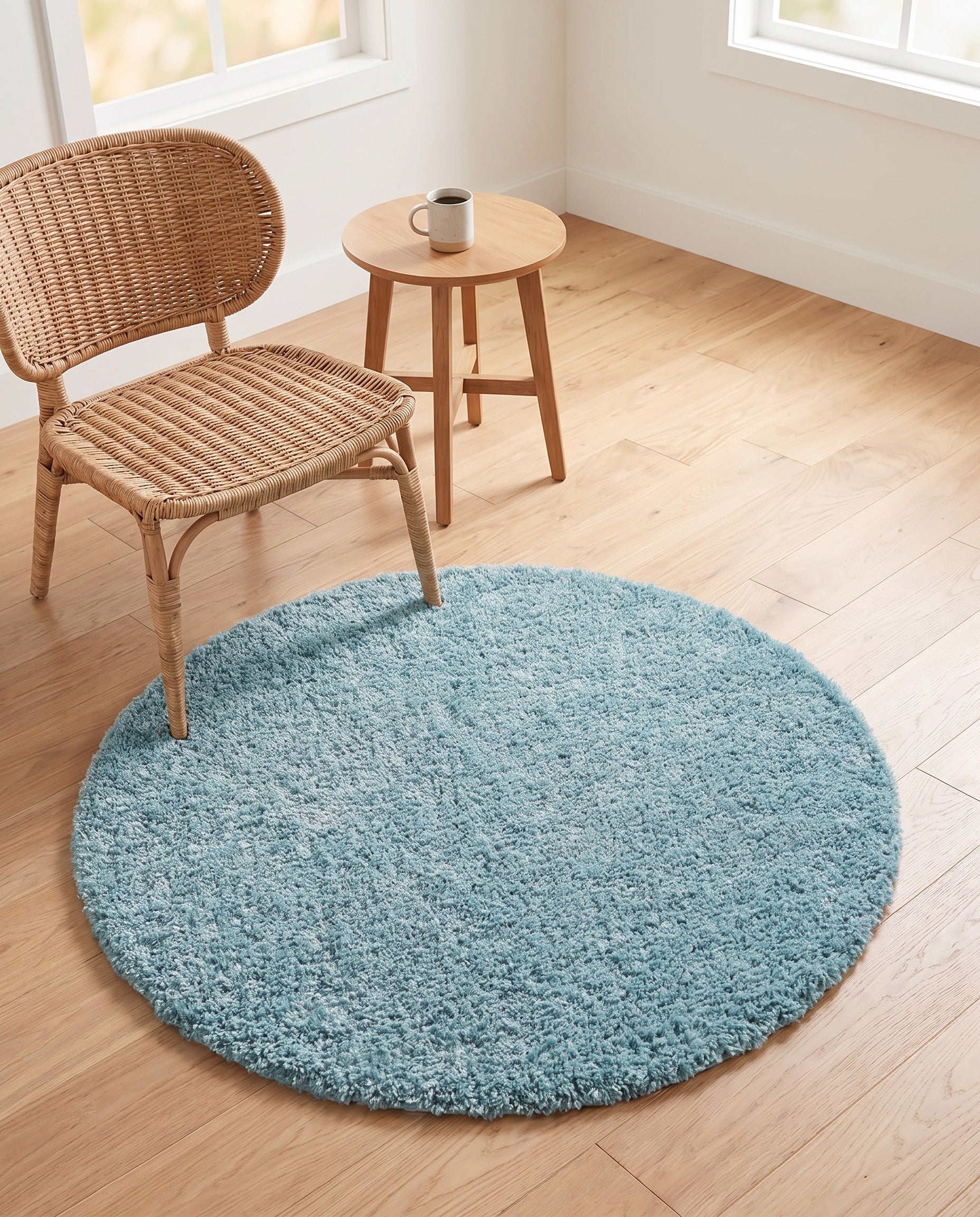 3' x 3' Zermatt Shag Round Rug