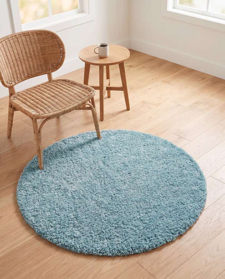 3' x 3' Zermatt Shag Round Rug
