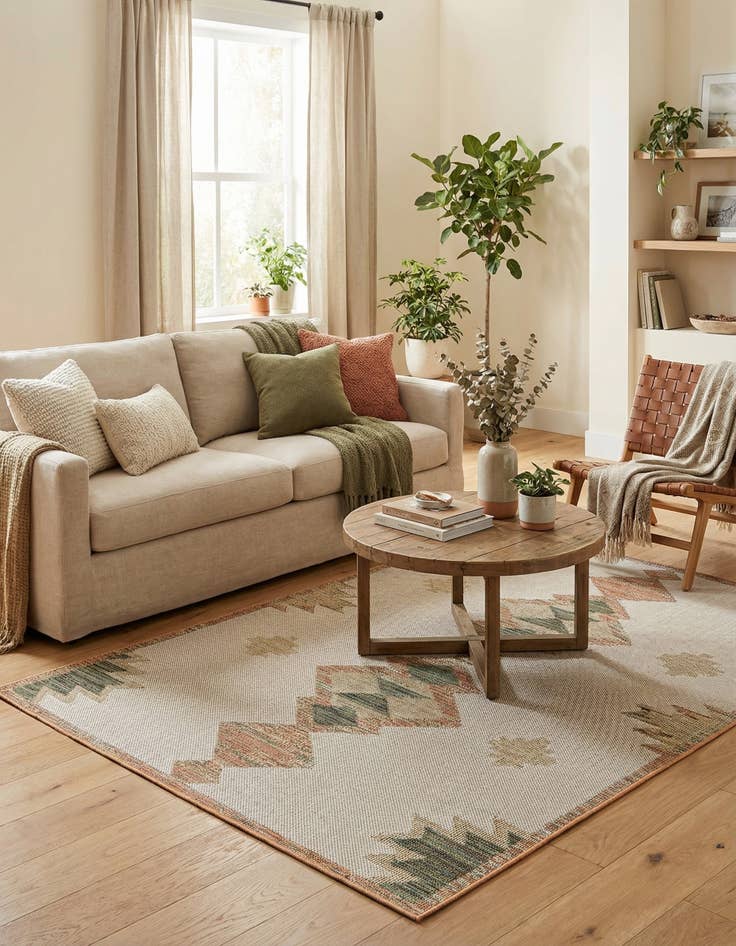 Detail image of 6' x 9'  Washable Baja Indoor / Outdoor Rug