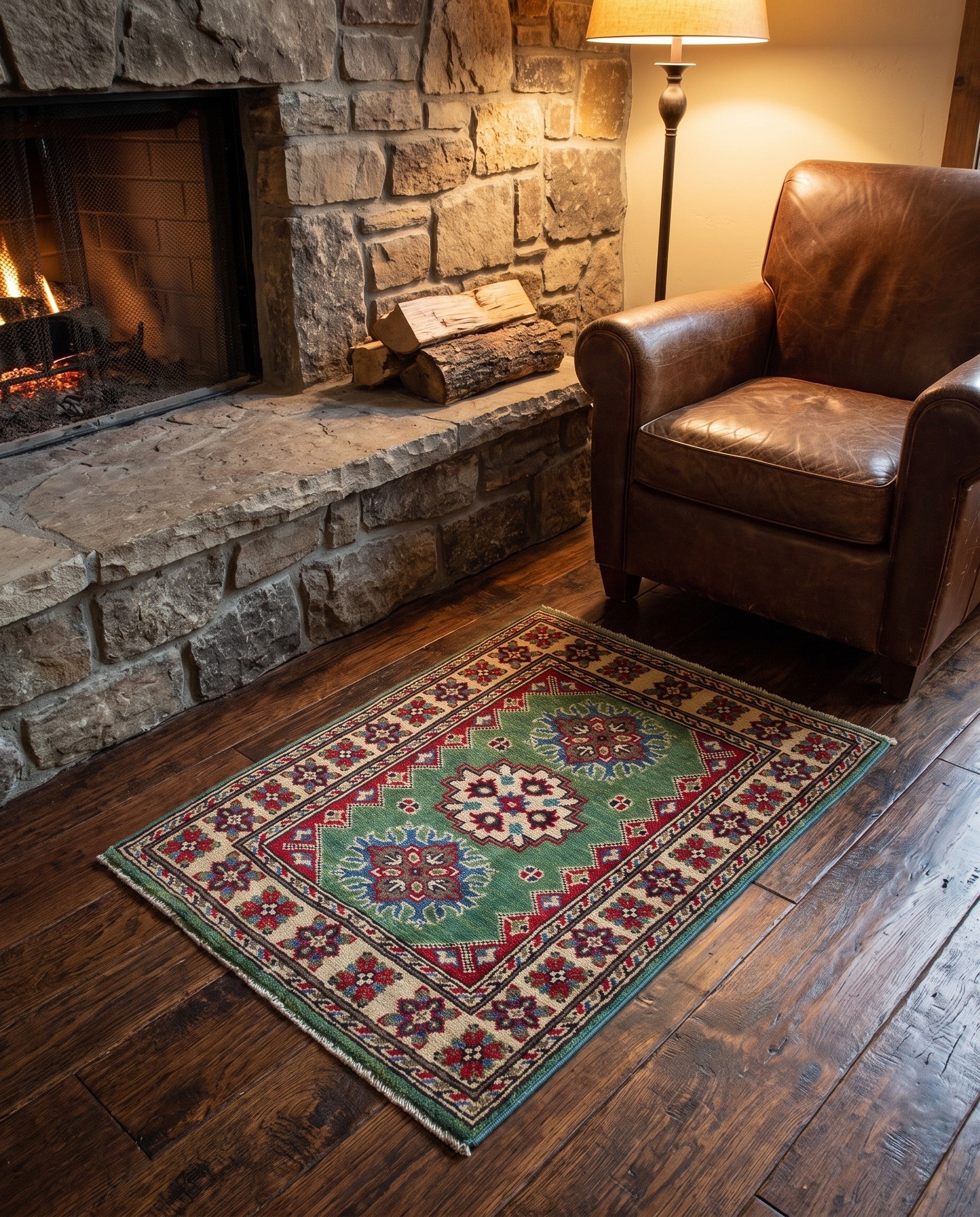 2' 1 x 2' 10 Hand Knotted Kazak Rug