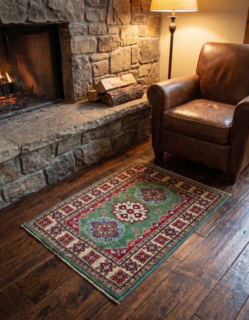 2' 1 x 2' 10 Hand Knotted Kazak Rug