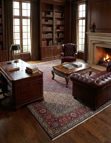 9' 11 x 13' Tabriz Mahi Rug