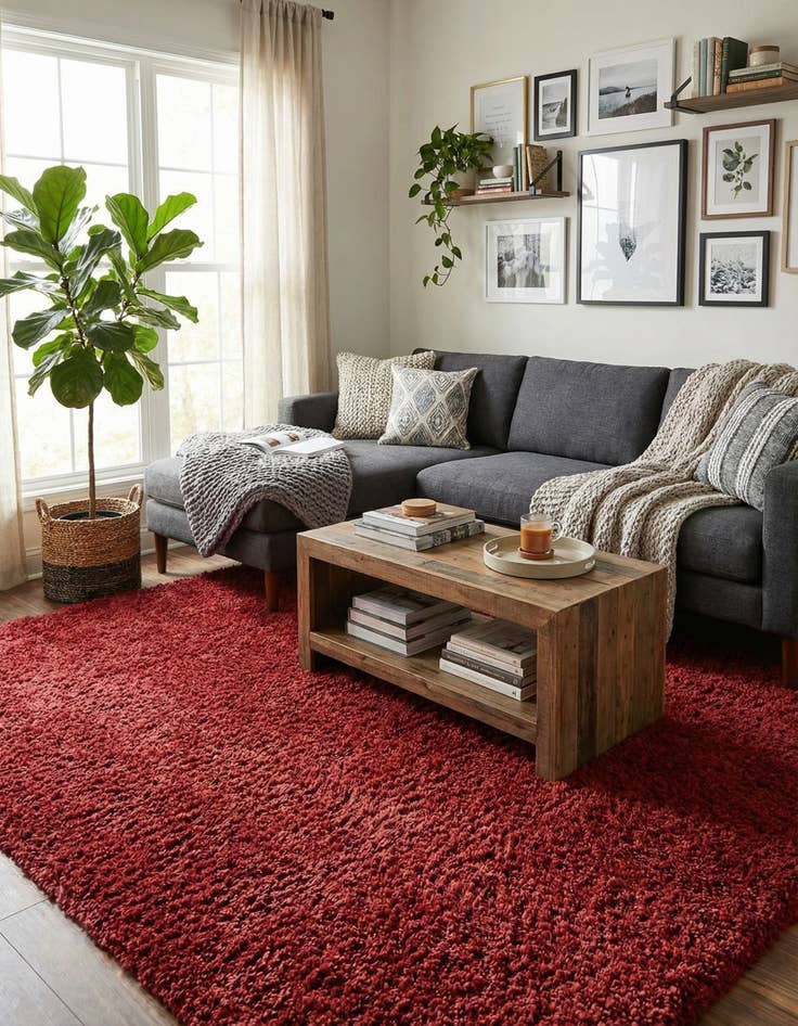 Detail image of 10' x 14' Zermatt Shag Rug