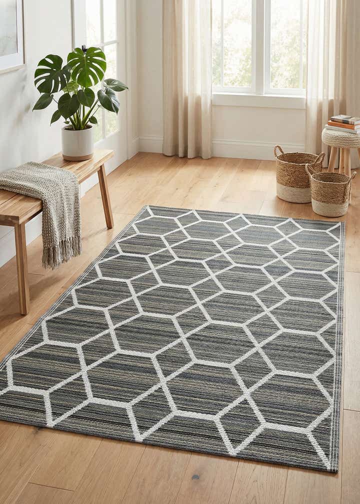 4' x 6' Easy-Clean Vista Breeze Indoor / Outdoor Rug
