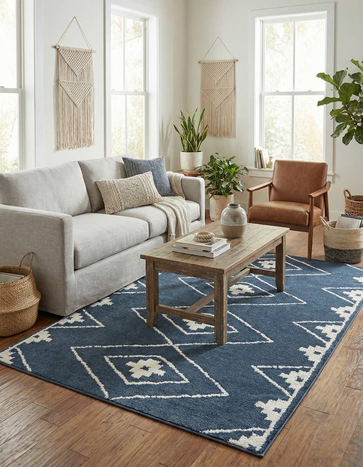 Detail image of 5' 3 x 7' 7 Trellis Rug